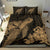 Hawaiian Hibiscus Memory Turtle Polynesian Bedding Set Gold - Polynesian Pride