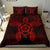 Hawaiian Turtle Hibiscus Polynesian Bedding Set Red - Polynesian Pride