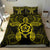 Hawaiian Turtle Hibiscus Polynesian Bedding Set Yellow - Polynesian Pride