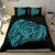 Hawaiian Turtle Hibiscus Polynesian Bedding Set Simple Blue - Polynesian Pride