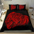 Hawaiian Turtle Hibiscus Polynesian Bedding Set Simple Red - Polynesian Pride