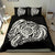 Hawaiian Turtle Hibiscus Polynesian Bedding Set Simple White - Polynesian Pride