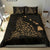 Hawaiian Map Rays Turtle Polynesian Bedding Set - Gold - Polynesian Pride