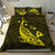 Hawaiian Map Whale Polynesian Bedding Set - Yellow - Polynesian Pride