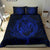 Hawaiian Hamerhead Shark Yin Yang Plumeria Polynesian Bedding Set - Blue - Polynesian Pride