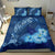 Hawaiian Dolphin Hibiscus Tropic Blue Polynesian Bedding Set - Polynesian Pride