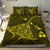 Hawaiian Map Kanaka Manta Ray Polynesian Bedding Set Yellow - Polynesian Pride