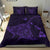 Hawaiian Map Kanaka Manta Ray Polynesian Bedding Set Purple - Polynesian Pride