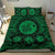 Hawaiian Map Honu Hibiscus Tropic Green Polynesian Bedding Set - Polynesian Pride