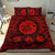 Hawaiian Map Honu Hibiscus Tropic Red Polynesian Bedding Set - Polynesian Pride