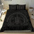 Hawaiian Kakau Honu Arc Gray Polynesian Bedding Set - Polynesian Pride