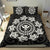 Hawaiian Map Kanaka Turtles Circle Style White Polynesian Bedding Set - Polynesian Pride