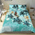 Polynesian Duvet Cover Set - Vanuatu Bedding Set Blue Turtle Hibiscus No - Polynesian Pride