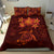 Hawaiian Turtles Hibiscus Plumeria Polynesian Bedding Set - Red - Polynesian Pride