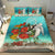 Polynesian Duvet Cover Set - Cook Islands Bedding Set Ocean Turtle Hibiscus - Polynesian Pride