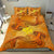 Hawaiian Map Kanaka Hammerhead Shark Polynesian Bedding Set - Polynesian Pride