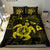 Hawaiian Map Kanaka Hibiscus Turtle Yellow Polynesian Bedding Set - Polynesian Pride