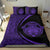 Hawaiian Madame Pele Kanaka Plumeria Polynesian Bedding Set Circle Style Purple - Polynesian Pride