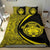 Hawaiian Madame Pele Kanaka Plumeria Polynesian Bedding Set Circle Style Yellow - Polynesian Pride