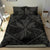 Hawaiian Map Kanaka Hibiscus Gray Polynesian Bedding Set - Polynesian Pride