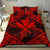 Hawaiian Map Kanaka Hibiscus Red Polynesian Bedding Set - Polynesian Pride