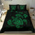 Hawaiian Map Turtle Ohana Hibicus Polynesian Bedding Set - Green - Polynesian Pride