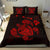 Hawaiian Map Turtle Ohana Hibicus Polynesian Bedding Set - Red - Polynesian Pride