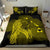 Hawaiian Map Heart Hula Girl Hibiscus Polynesian Bedding Set - Yellow - Polynesian Pride