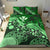 Polynesian Duvet Cover Set - Hawaii Bedding Set Green Turtle Hibiscus - Polynesian Pride