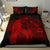 Hawaiian Map Heart Hula Girl Hibiscus Polynesian Bedding Set - Red - Polynesian Pride