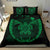 Hawaiian Fish Hook Turtle Heart Polynesian Bedding Set Green - Polynesian Pride