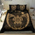 Hawaiian Fish Hook Turtle Heart Polynesian Bedding Set Gold - Polynesian Pride