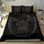 Hawaiian Fish Hook Turtle Heart Polynesian Bedding Set Grey - Polynesian Pride