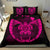 Hawaiian Fish Hook Turtle Heart Polynesian Bedding Set Pink - Polynesian Pride