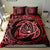 Hawaiian Map Turtle Polynesian Bedding Set Circle Red - Polynesian Pride