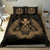 Hawaiian Map Owl Kanaka Bedding Set - Pueo Aumakua - Gold - Polynesian Pride