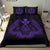 Hawaiian Map Owl Kanaka Bedding Set - Pueo Aumakua - Purple - Polynesian Pride