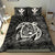 Hawaiian Map Turtle Kanaka Hibiscus Polynesian Bedding Set - White - Polynesian Pride