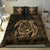 Hawaiian Map Turtle Kanaka Hibiscus Polynesian Bedding Set - Gold - Polynesian Pride