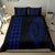 Hawaiian Kakau Fish Hook Polynesian Bedding Set - Blue - Polynesian Pride