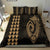 Hawaiian Kakau Fish Hook Polynesian Bedding Set - Gold - Polynesian Pride