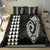 Hawaiian Kakau Fish Hook Polynesian Bedding Set - White - Polynesian Pride