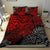 American Samoa Polynesian Duvet Cover Set - Red Hibiscus Turtle Flowing - Polynesian Pride