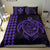 Hawaiian Map Kakau Turtle Kanaka Polynesian Bedding Set - Purple - Polynesian Pride