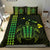 Hawaiian Map Kakau Turtle Polynesian Bedding Set - Green - Polynesian Pride