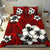 Hawaiian Plumeria Tribal Polynesian Bedding Set Red - Polynesian Pride