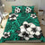 Hawaiian Plumeria Tribe Turquoise Polynesian Bedding Set - Polynesian Pride