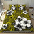 Hawaiian Plumeria Tribe Yellow Polynesian Bedding Set - Polynesian Pride