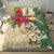 Kanaka Maoli (Hawaii) Bedding Set - Hibiscus Turtle Tattoo Beige - Polynesian Pride