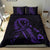 Hawaiian Map Heart Ribbon Cancer Hibiscus Polynesian Bedding Set - Purple - Polynesian Pride